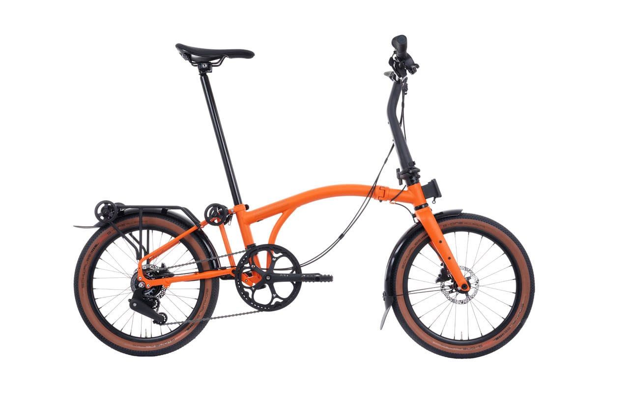 Brompton, G-Line 8-Speed w/rack, Bar Height: Small, Colour: Adventure Orange