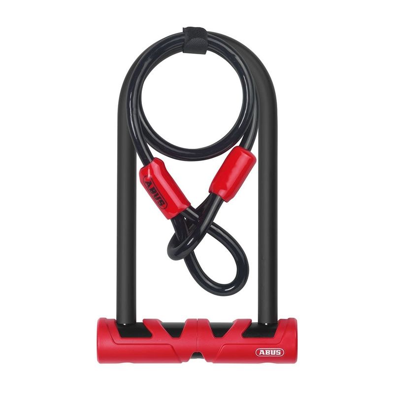Abus, Ultimate 420, U-Lock and cable, 160mm x 230mm (14mm x 6.3'' x 9''), 10mm x 120cm (10mm x 4') cable, With USH bracket