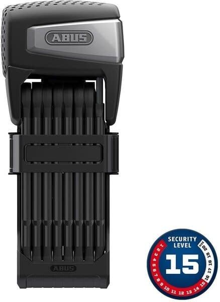 Abus, Bordo Smart X 6500A, Folding Lock, Smart, 110cm, 5mm, Black, With remote