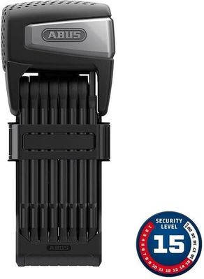 Abus, Bordo Smart X 6500A, Folding Lock, Smart, 110cm, 5mm, Black, With remote