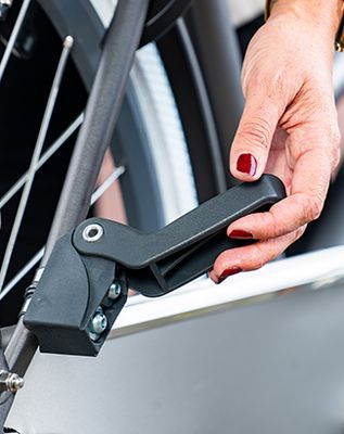 Qibbel Foldaway foot rests for junior seat