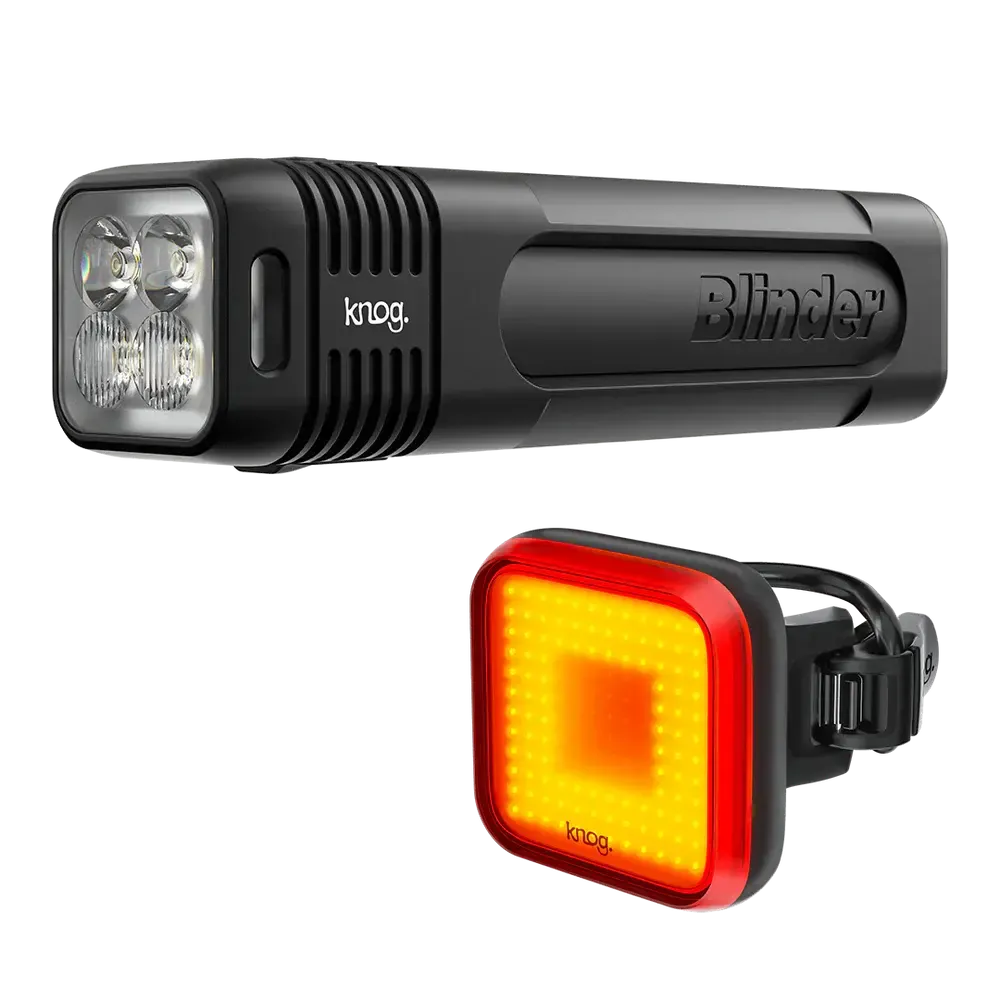 Knog Blinder 900 front / Square rear; lights pack