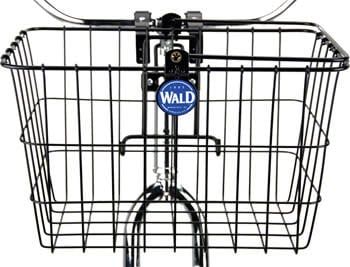 Wald 3133 Front Quick Release Basket with Bolt-On Mount: Gloss Black