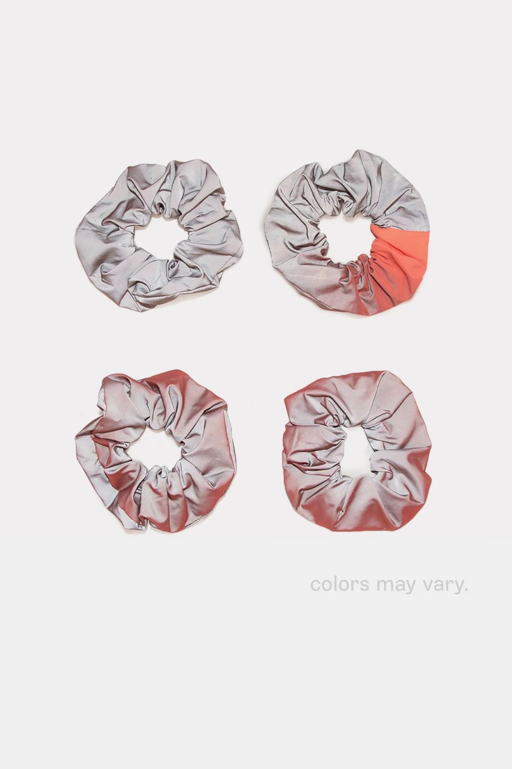 GoFluo Hair Scrunchie, Reflective, Color: Coral