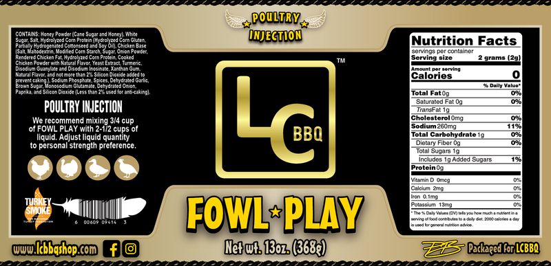 Fowl Play - Competition Chicken Injection - 13oz Shaker