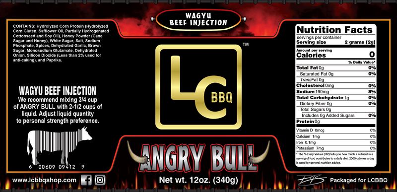 Angry Bull - Competition Brisket Injection - 12oz Shaker