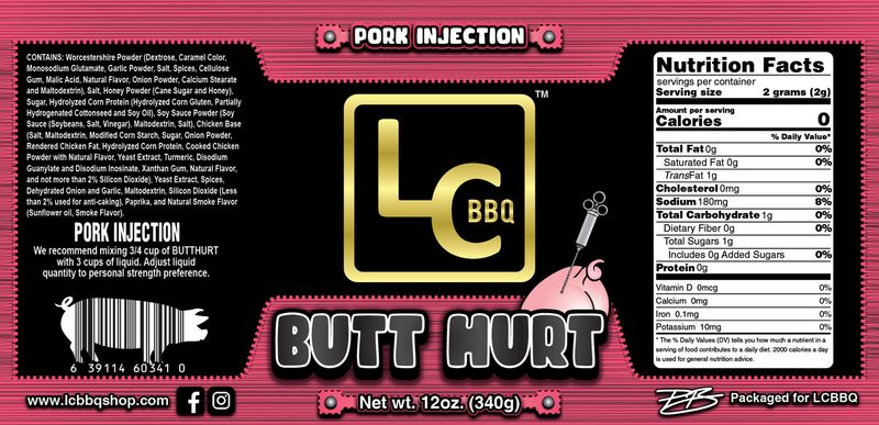 ButtHurt - Competition Pork Injection - 12 oz Shaker