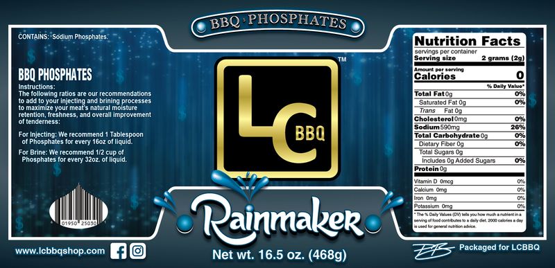 Rainmaker - BBQ Phosphates - 16.5oz Shaker