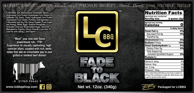 Fade To Black - 12oz Shaker