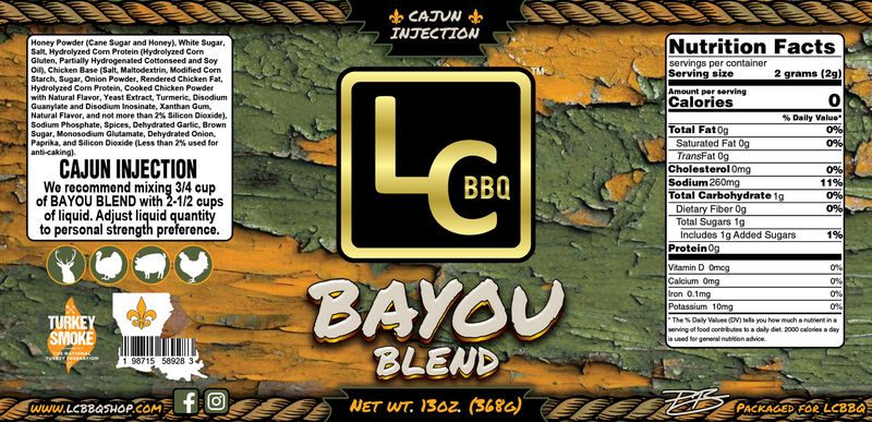 Bayou Blend - Cajun Injection - 13oz Shaker