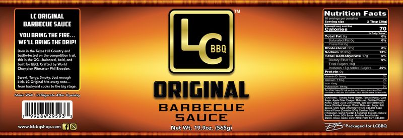 LC BBQ - Original BBQ Sauce - 19.9oz