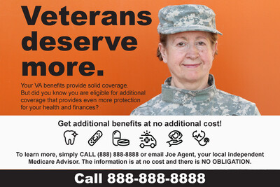 Veterans Postcard 6x9 - Veterans Deserve More