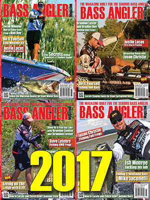 2017 BASS ANGLER Magazine Back Issue Set