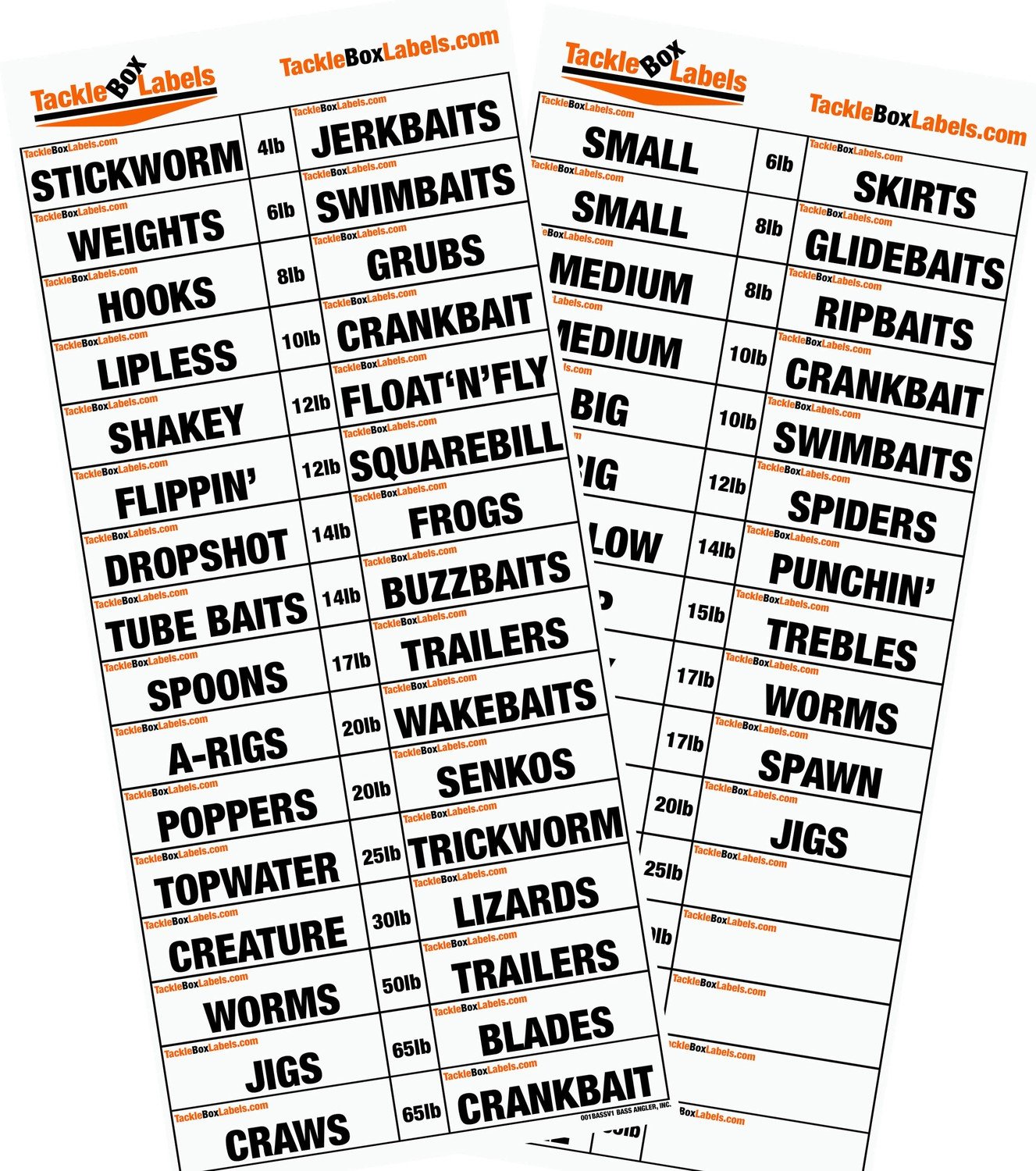 Buy Tackle Box Labels Here