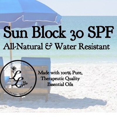 Sun Block 30 SPF Water Resistant | (Natural)
