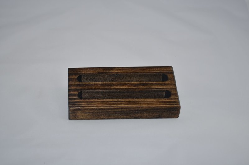 Wood Business Card Holder 2 Slot