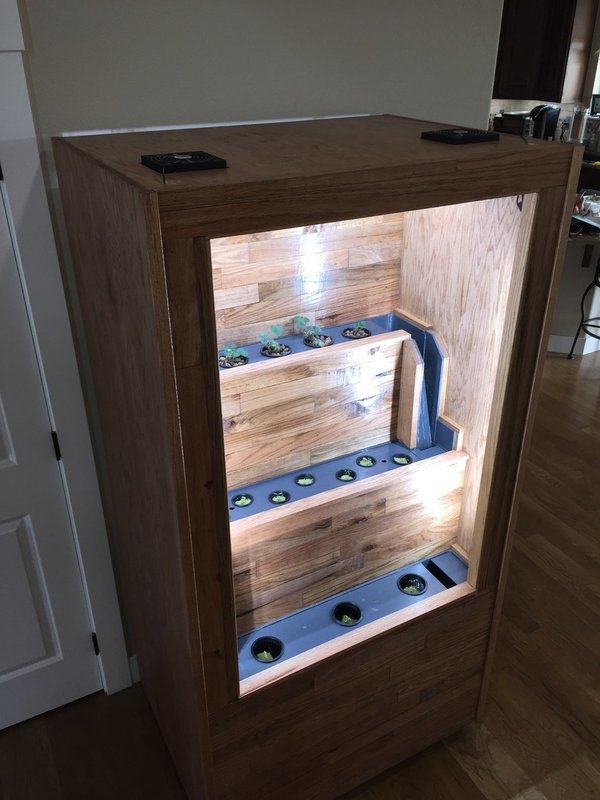 36&quot; Decorative Indoor Waterfall &amp; Hydroponic Garden