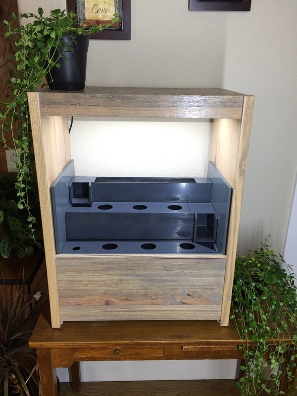 Tabletop Version -  Decorative Indoor Waterfall &amp; Hydroponic Garden
