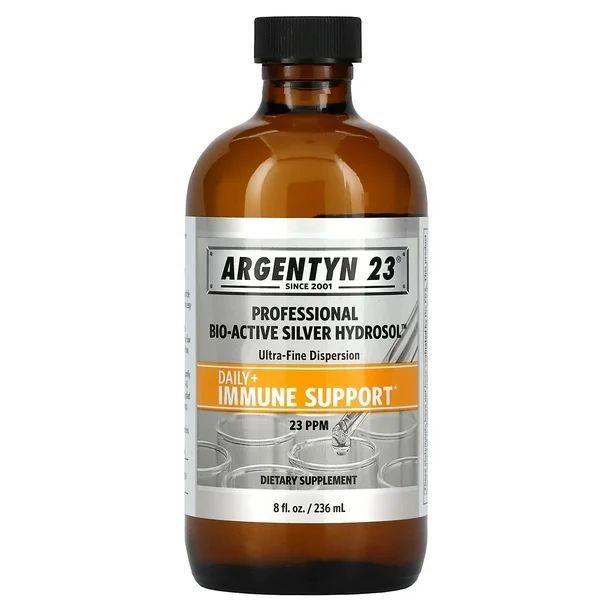 Argentyn 23 Bio-Active Silver Hydrosol (SCWTop) _ [Size: 8oz] _ 24CS23 (NAT-IMM)