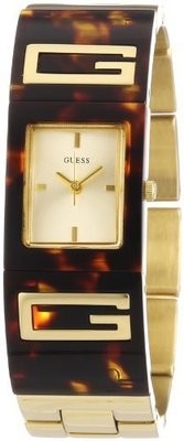 GUESS Women&#39;s W12107L1 Flair Champagne Dial Watch