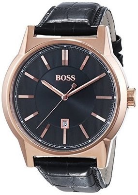Hugo Boss Architecture Round 1513073 Mens Wristwatch Excellent readability