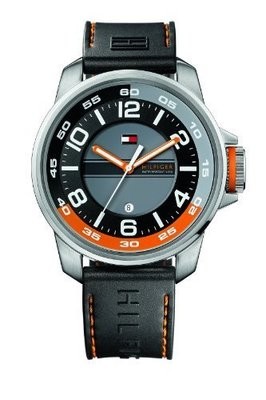 Tommy Hilfiger Synthetic Collection Grey/Black Dial Men&#39;s Watch #1790716