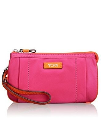 Tumi Journey Vienna Triple Compartment Wristlet, Fuchsia, One Size