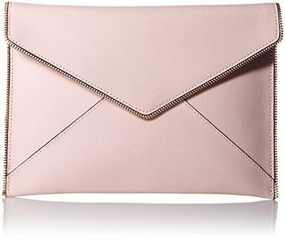 Rebecca Minkoff Leo Envelope Clutch, Baby Pink, One Size