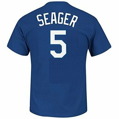 Corey Seager Youth Los Angeles Dodgers Blue Name and Number Jersey T-shirt