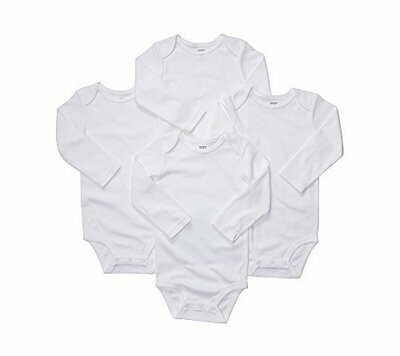 Carter&#39;s Unisex Baby White Multi-Pack Bodysuits 126g388, 18 Months