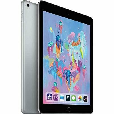 Apple iPad with WiFi, 128GB, Space Gray (2018 Model) ( Refurbished)