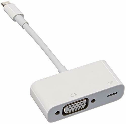 Apple MD825AM/A Lightning to VGA Adapter for iPhones, iPads - Retail Packaging ( Refurbished)