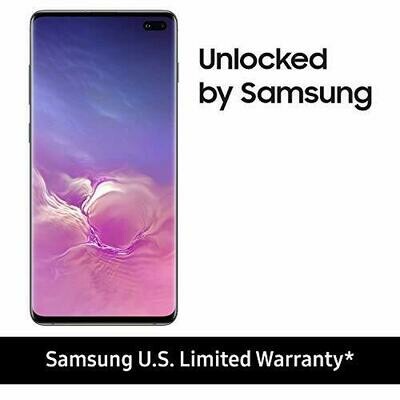 Samsung Galaxy S10+ Factory Unlocked Phone with 1TB (U.S. Warranty), Ceramic Black (Certified Refurbished)