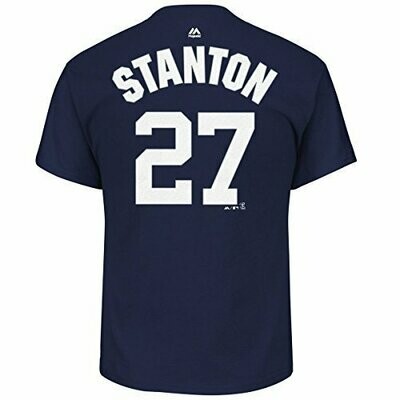 Giancarlo Stanton New York Yankees #27 Youth Player Name &amp; Number T-Shirt (Youth Large 14/16)