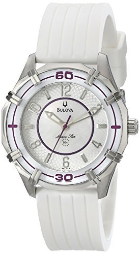 Bulova Women&#39;s 96L144 Solano Marine Star Rubber Watch