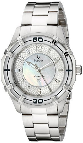 Bulova Women&#39;s 96L145 Solano Marine Star Mother of Pearl Watch