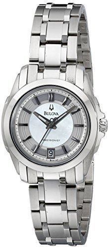 Bulova Women&#39;s 96M108 Precisionist Longwood MOP Dial Steel Bracelet Watch