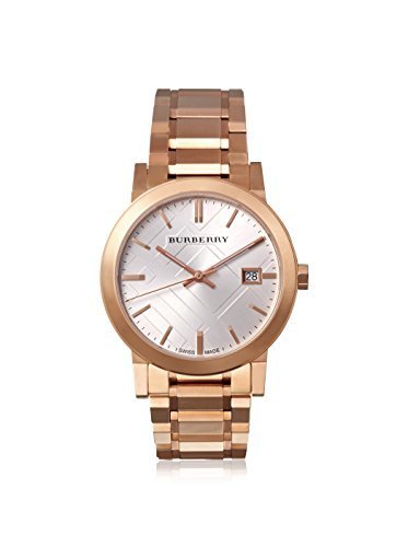 Burberry Women&#39;s BU9004 The City Rose Gold-Plated Stainless Steel Watch
