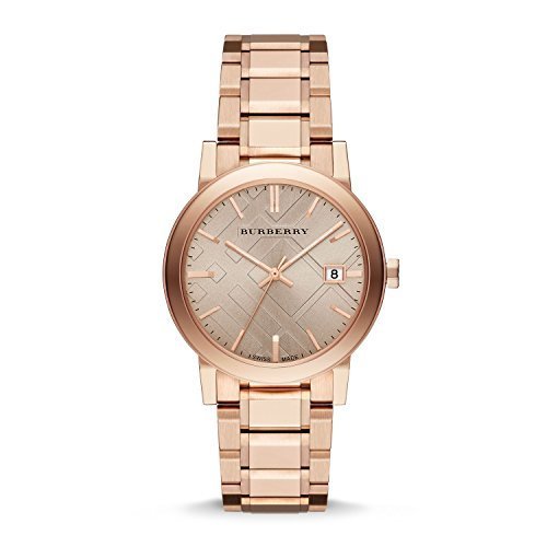 Burberry Rose Dial Rose Gold-tone Ladies Watch BU9034
