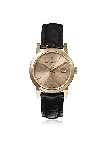 Details about Burberry Woman&#39;s Watch BU9142 City Ladies Elegant Black &amp; Gold 34MM Sapphire
