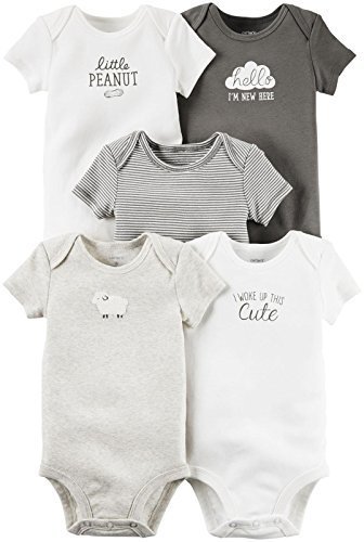 Carter&#39;s Unisex Baby Multi-Pack Bodysuits, Assorted, 9 Months