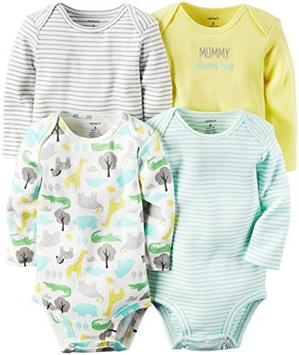 Carter&#39;s Baby Multi-Pk Bodysuits 126g362, Yellow, 18 Months