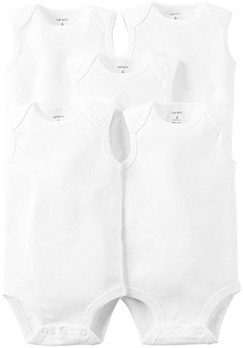 Carter&#39;s Baby Multi-Pk Bodysuits 126g386, White, New Born