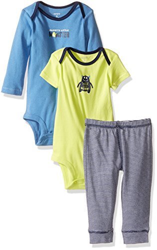 Carter&#39;s Boys&#39; 3 Pc Back Art 126g340, Blue, 9 Months