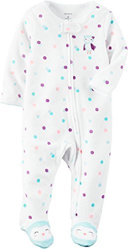 Carter&#39;s Girls&#39; Terry 115g229, White, Newborn Baby
