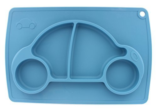 Chef Vinny Car Shape Silicone Baby Placemat (Blue)