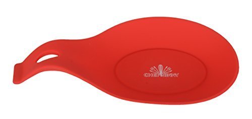 Chef Vinny Silicone Spoon Rest Red