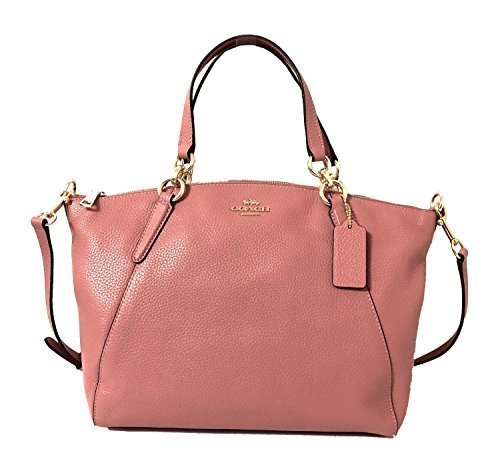 Coach Leather Small Kelsey Cross Body Bag (Small, IM/Vintage Pink)