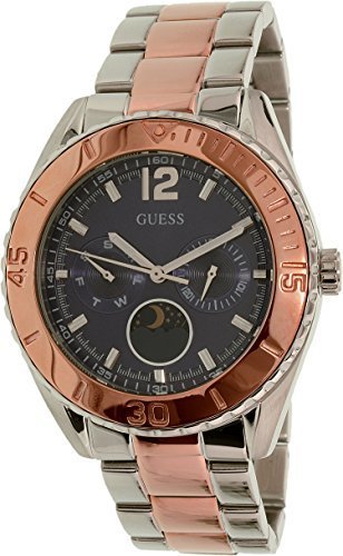 GUESS Women&#39;s U0565L3 Two-Tone Stainless Steel Blue Dial Watch