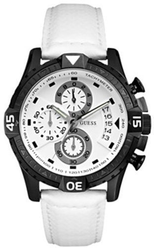 GUESS Men&#39;s Sporty Trend Watch - White